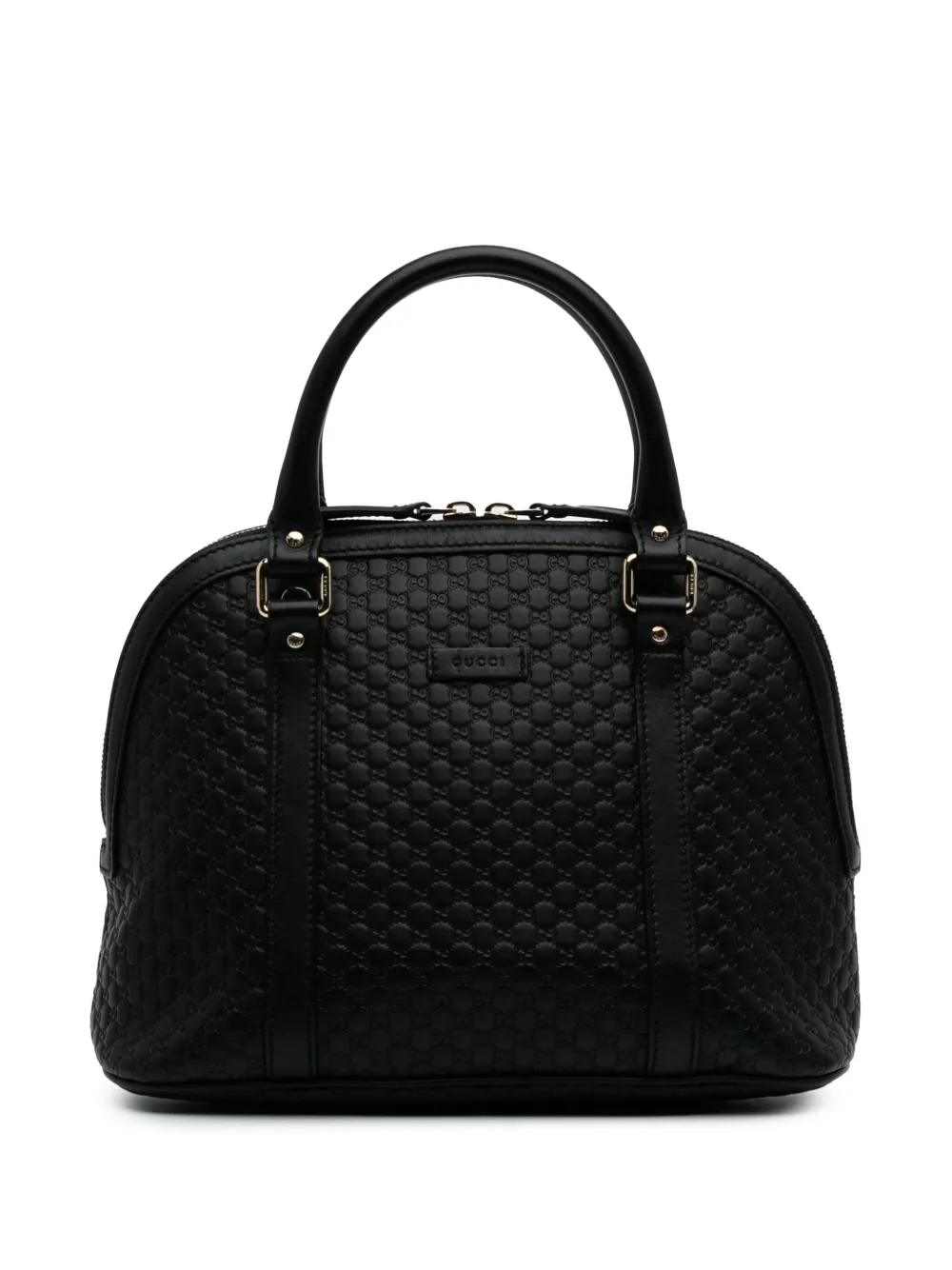 Pre-owned Gucci 2016-2024 Medium Microssima Dome Satchel