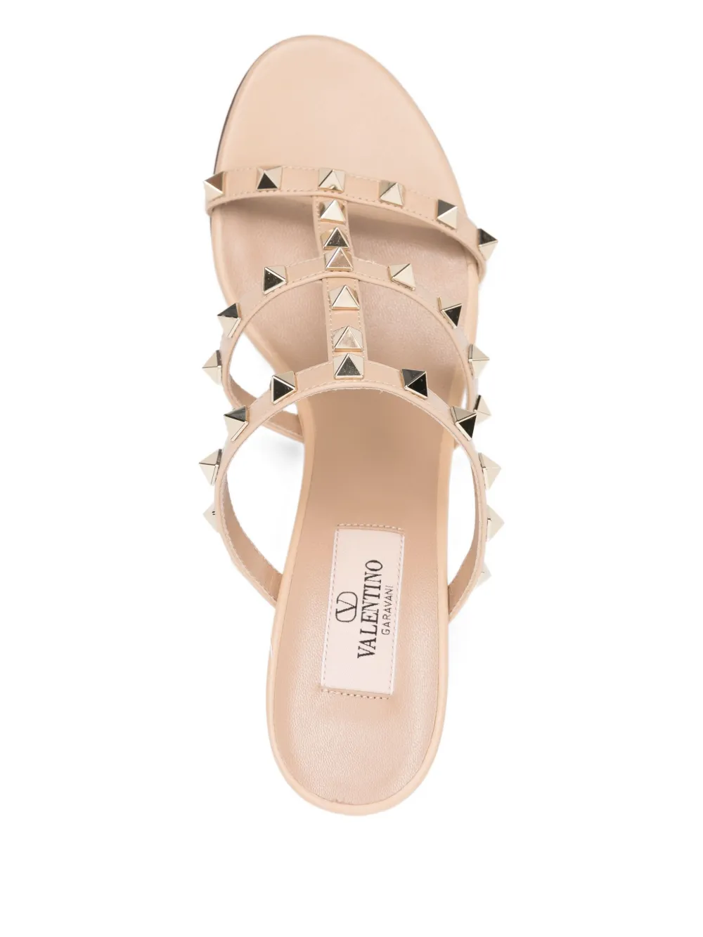 Valentino Garavani 70mm Rockstud sandals Neutrals