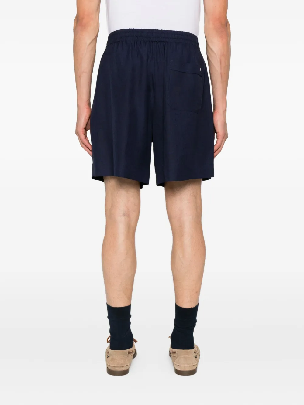 Valentino Garavani Shorts met elastische taille Blauw
