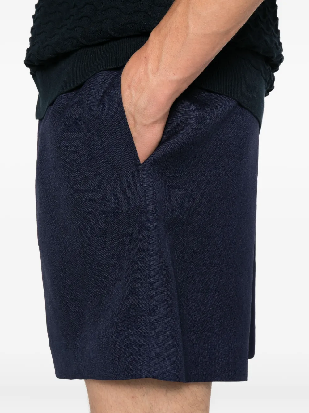 Valentino Garavani Shorts met elastische taille Blauw