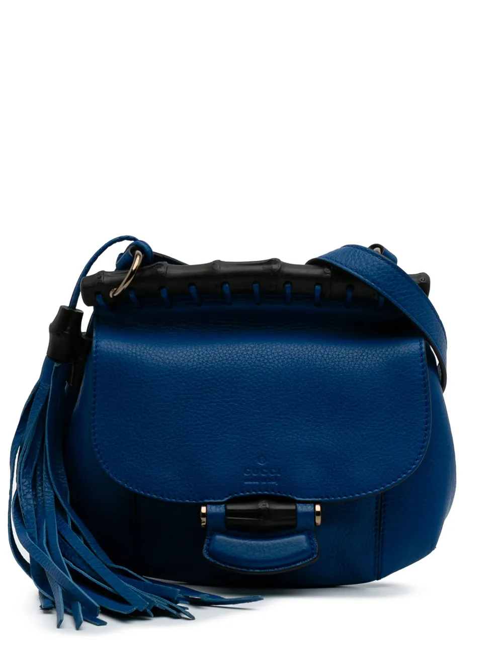 2016-2024 Small Leather Bamboo Nouveau Fringe crossbody bag