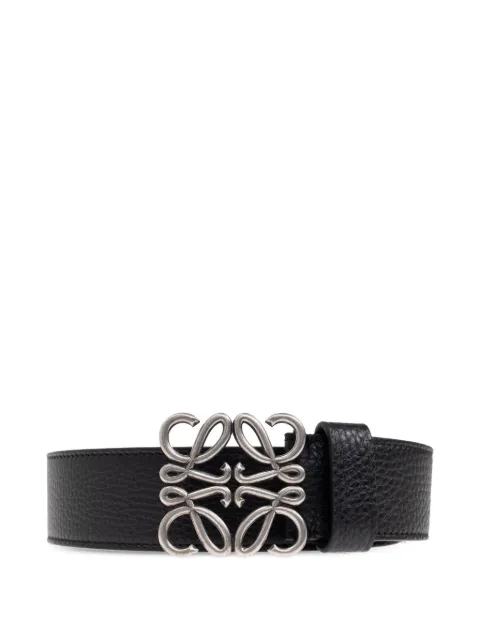 LOEWE Anagram-plaque leather belt