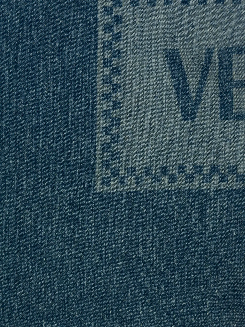 Versace Kids Spijkershirt met logopatch Blauw