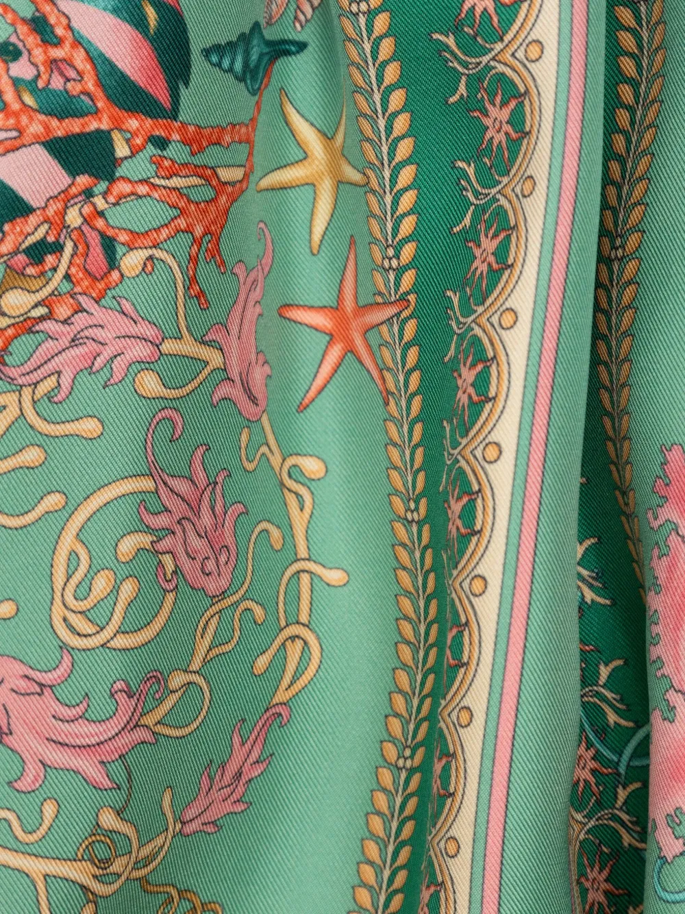 Versace Kids Jurk met print Groen