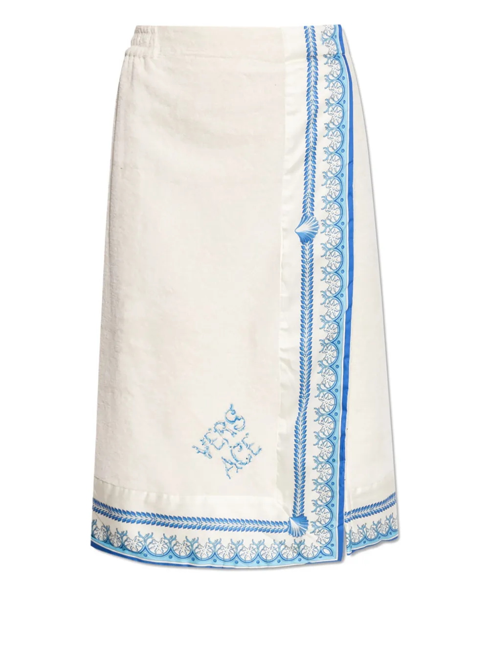 Versace Underwater Barocco wrap towel | White | Image 1