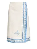 Versace Underwater Barocco wrap towel - White
