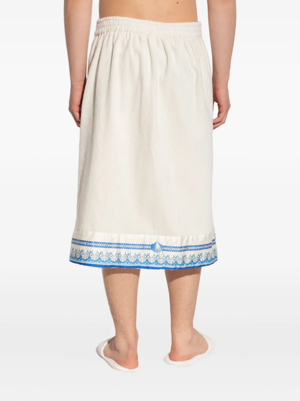 Versace Underwater Barocco wikkelhanddoek Wit