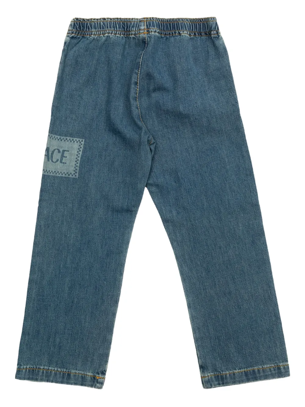 Versace Kids Spijkerbroek met logoprint Blauw
