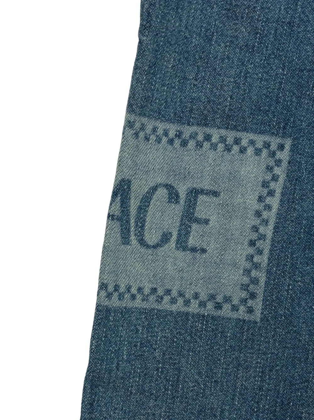 Versace Kids Spijkerbroek met logoprint Blauw