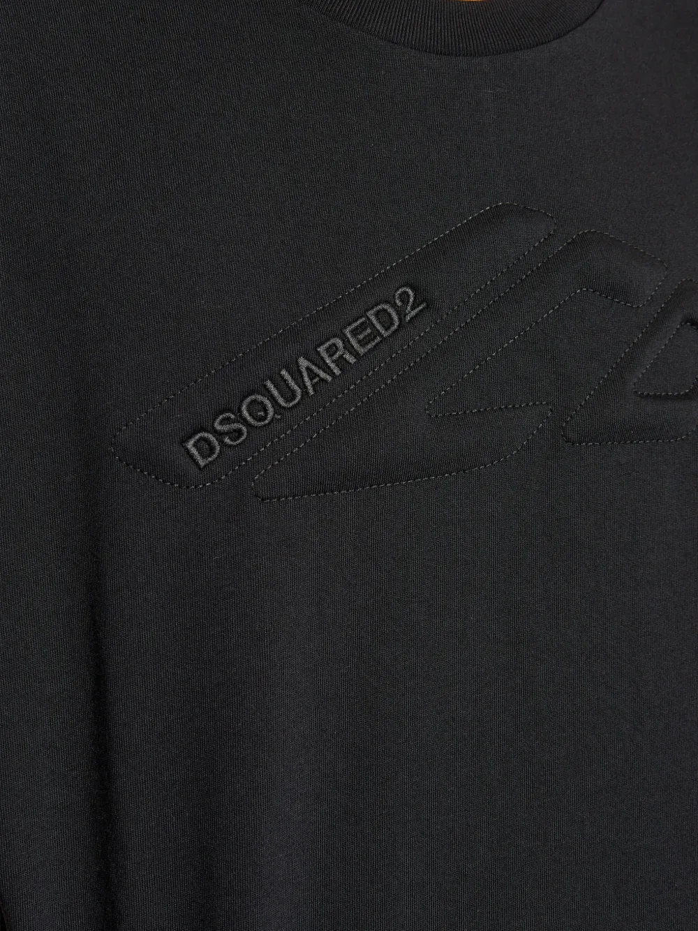 DSQUARED2 Icon T-shirt met geborduurd logo Zwart