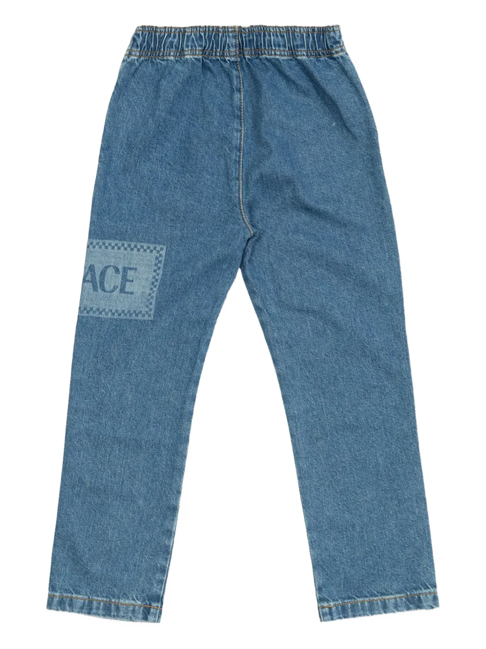Versace Kids Elastische spijkerbroek Blauw