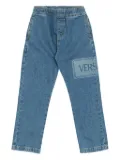Versace Kids elasticated denim trousers - Blue