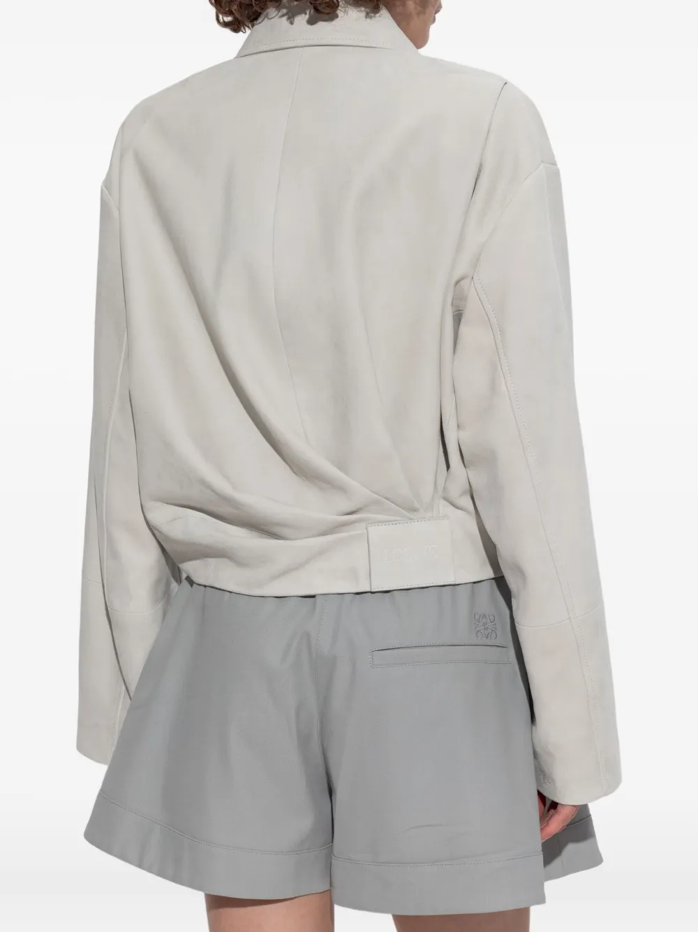 LOEWE Cropped jack met rits Grijs