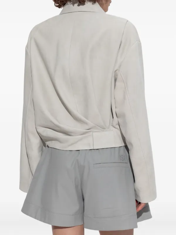 レディース*LOEWE*クロップドウールブレザージャケット グレー Blazer | LOEWE | elysewalker