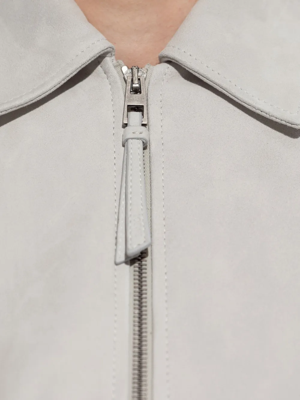 LOEWE Cropped jack met rits Grijs