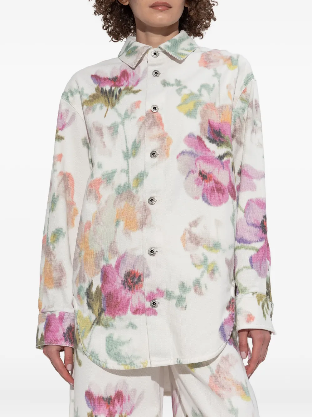 Loewe Floral-print Button-down Overshirt