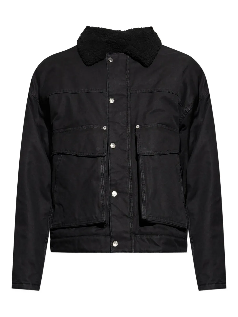 DSQUARED2 faux fur-collar bomber jacket | Black | Image 1
