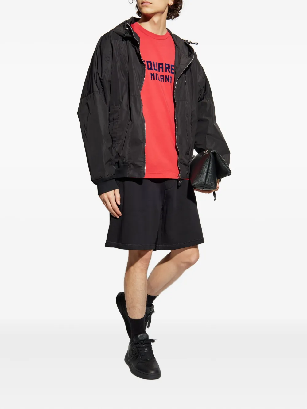 DSQUARED2 Katoenen T-shirt met logoprint Rood