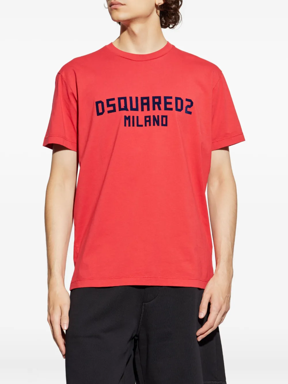 DSQUARED2 Katoenen T-shirt met logoprint Rood