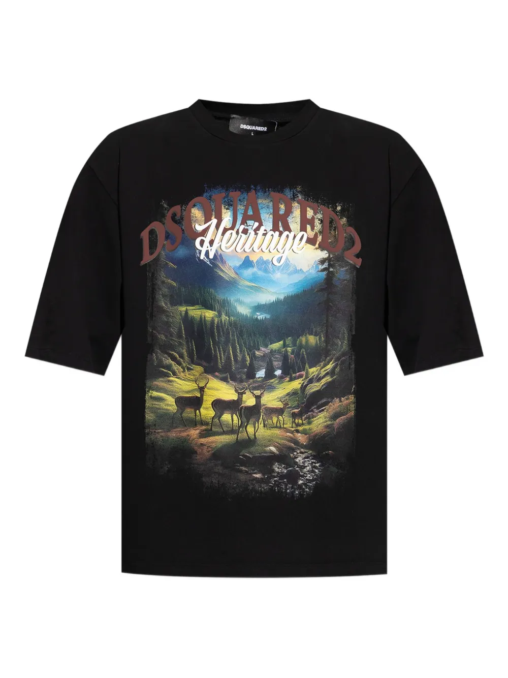 DSQUARED2 Canada T-shirt Zwart