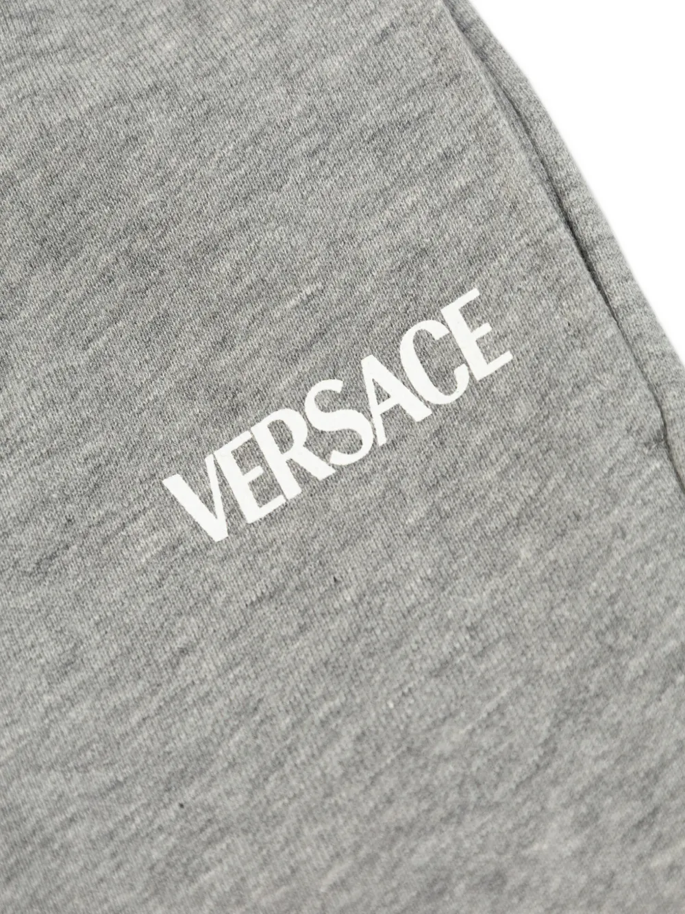 Versace Kids Trainingsbroek met geborduurd logo Grijs