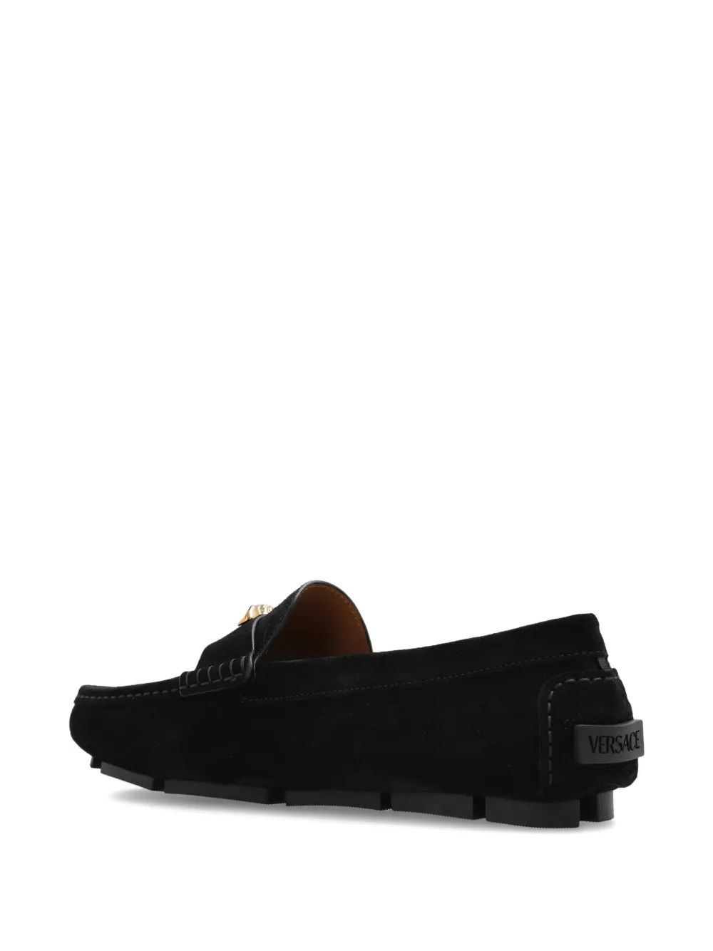 Versace Medusa-plaque loafers Black