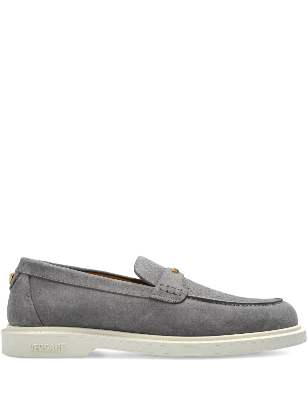 Versace mocassins en daim | gris | Image 1