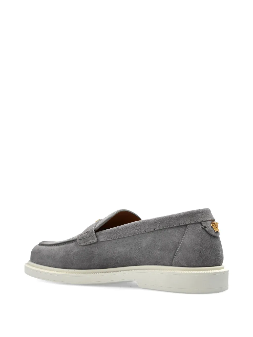 Versace Suède loafers Grijs