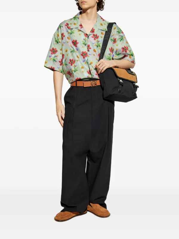 LOEWE プリーツパネル パンツ | ブラック | FARFETCH JP