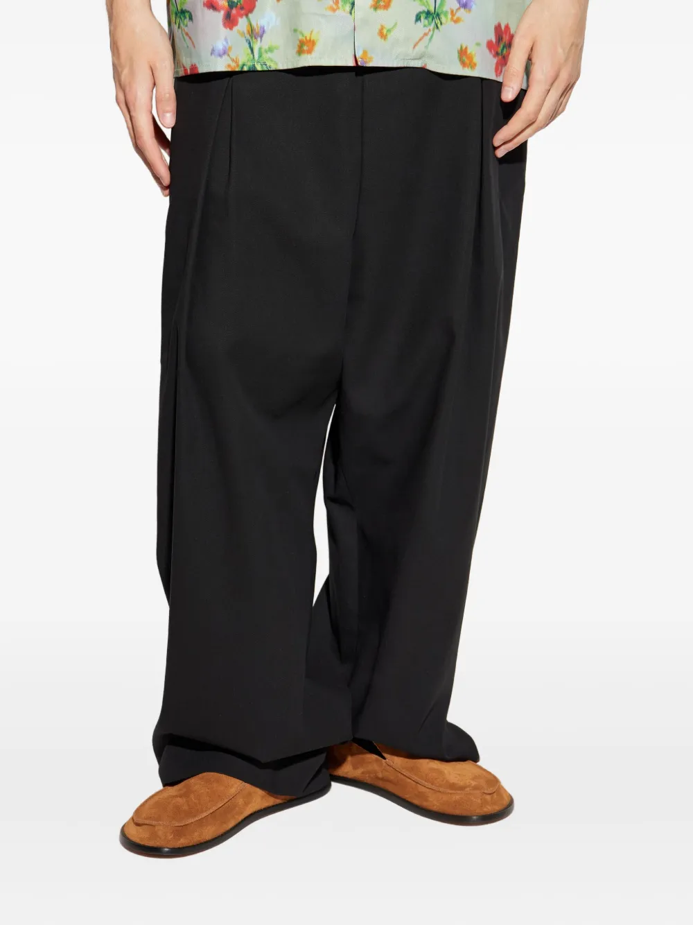 LOEWE Broek met geplooid vlak Zwart