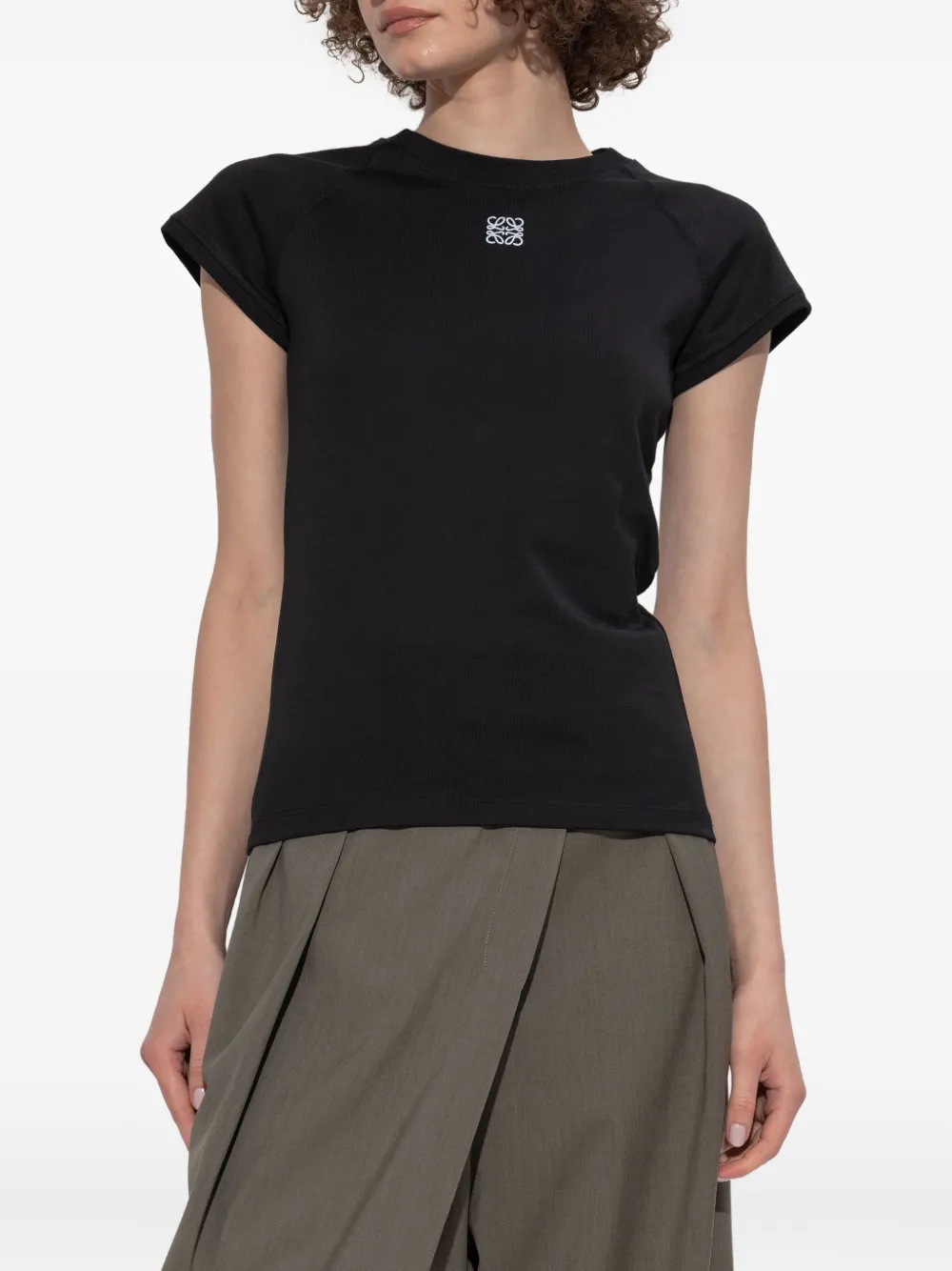 LOEWE T-shirt met borduurwerk Zwart