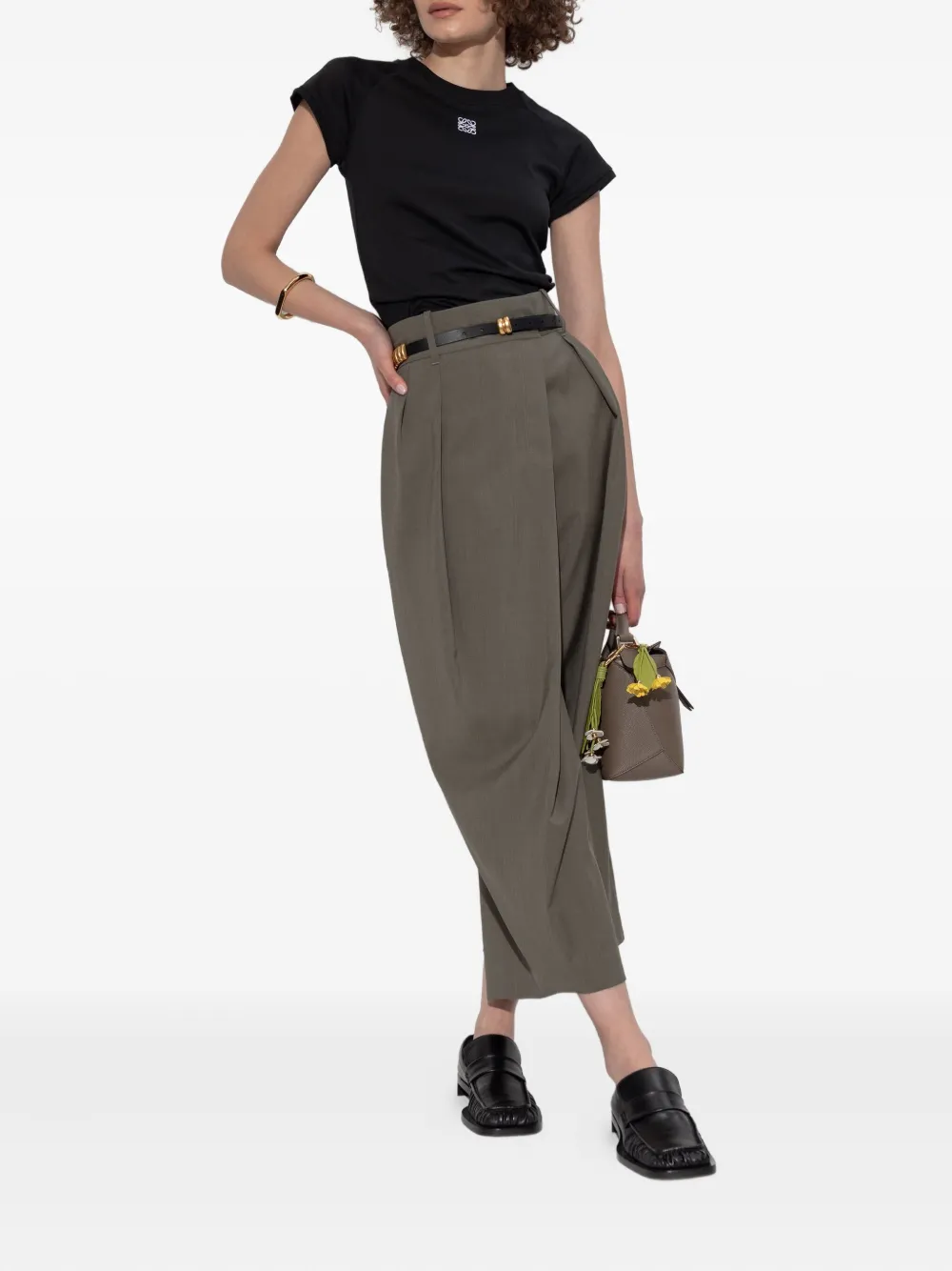 LOEWE T-shirt met borduurwerk Zwart