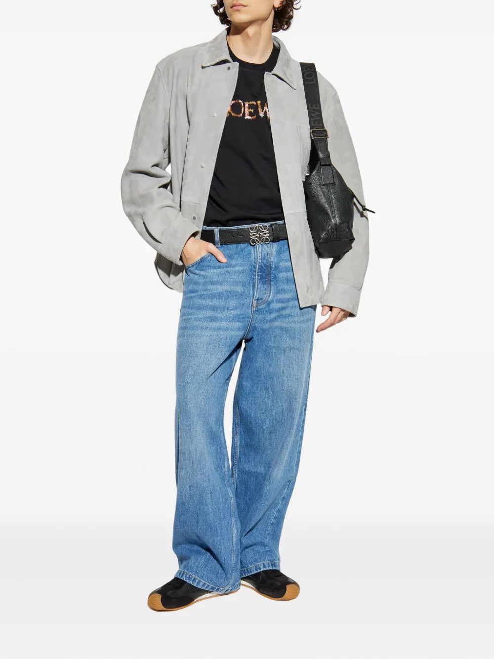 LOEWE button-fly jeans | ワイドジーンズ | Image 2
