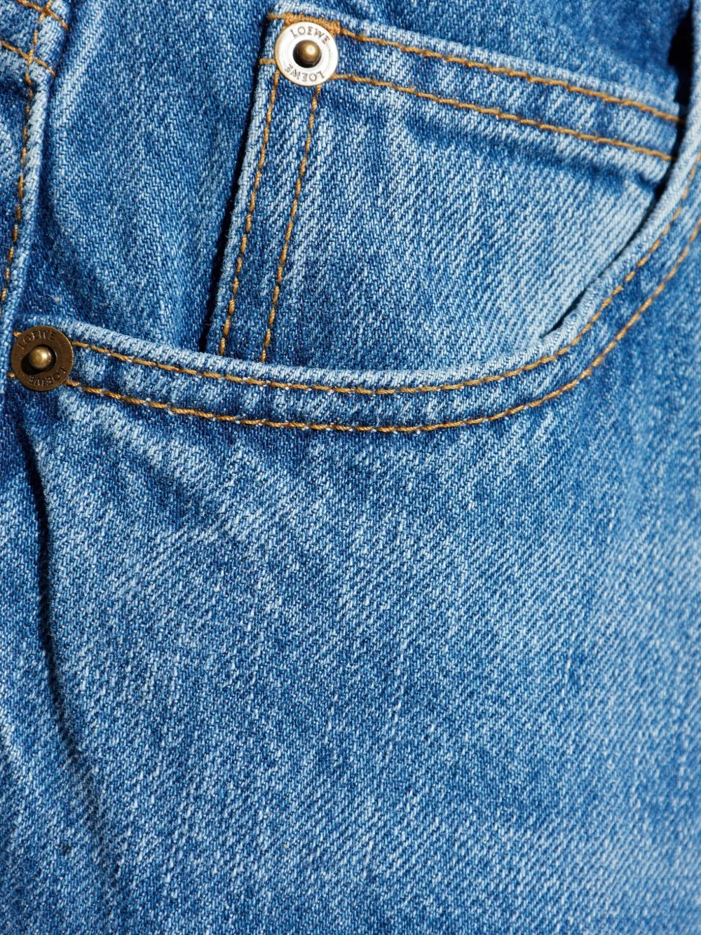 LOEWE Jeans met knopen Blauw