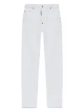 DSQUARED2 label-detail cotton trousers - White