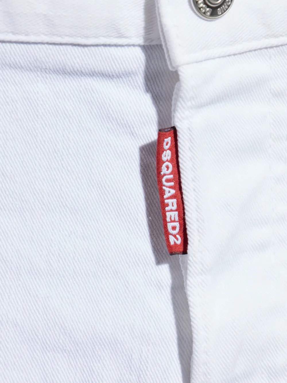 DSQUARED2 Katoenen broek met label Wit