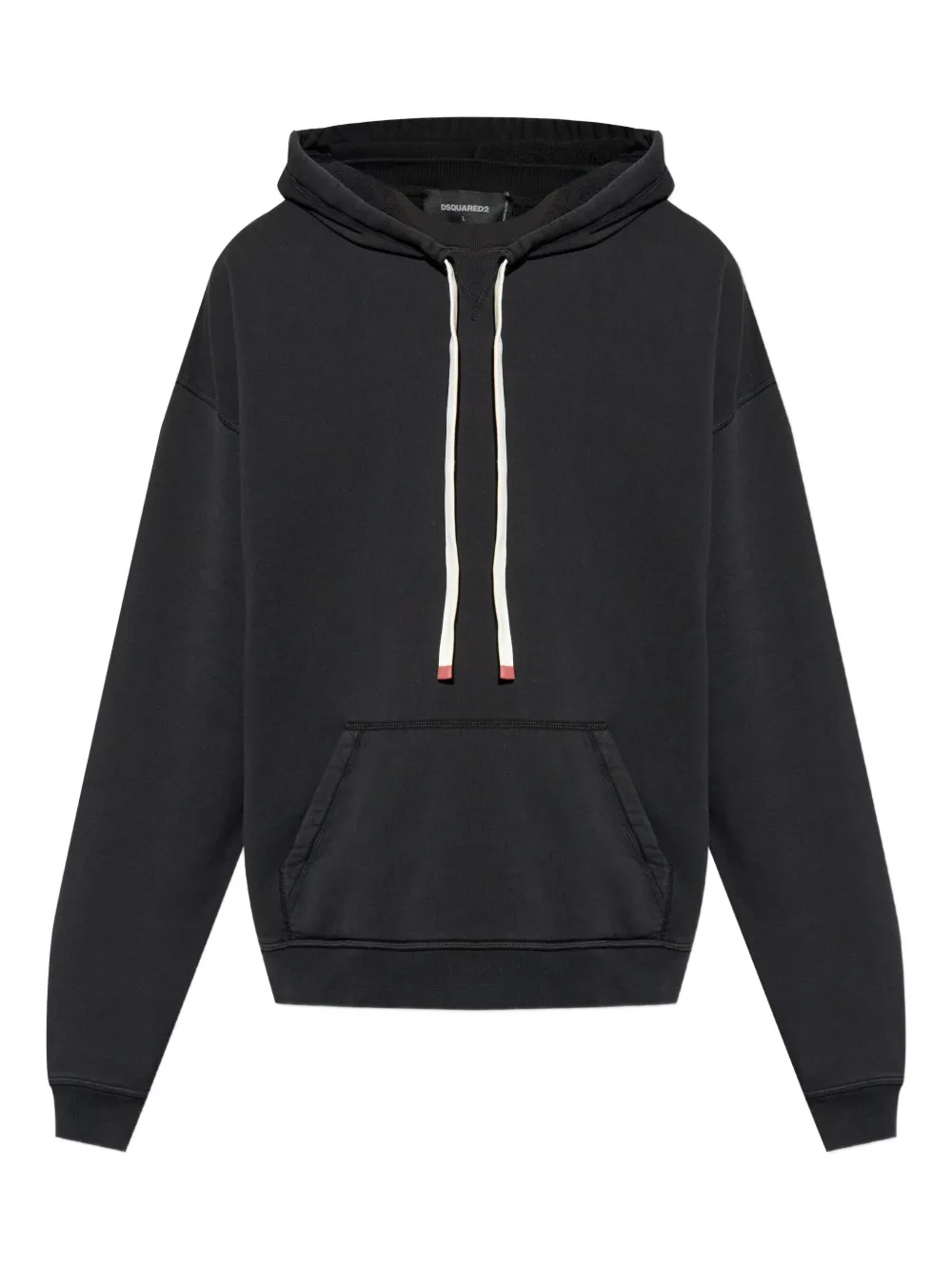 DSQUARED2 kangaroo-pocket drawstring hoodie | Black | Image 1