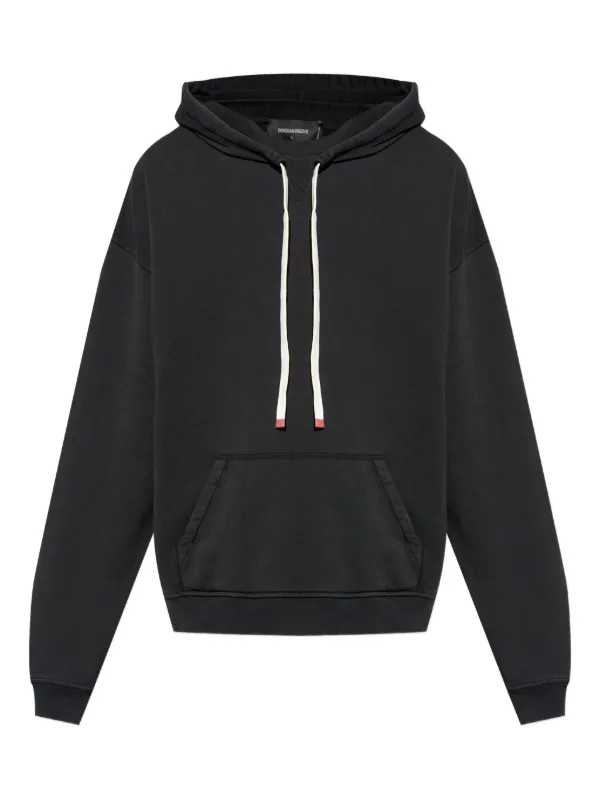 『Dsquared2』ドローストリング パーカー DSQUARED2 ドローストリング パーカー | ブラック | FARFETCH JP