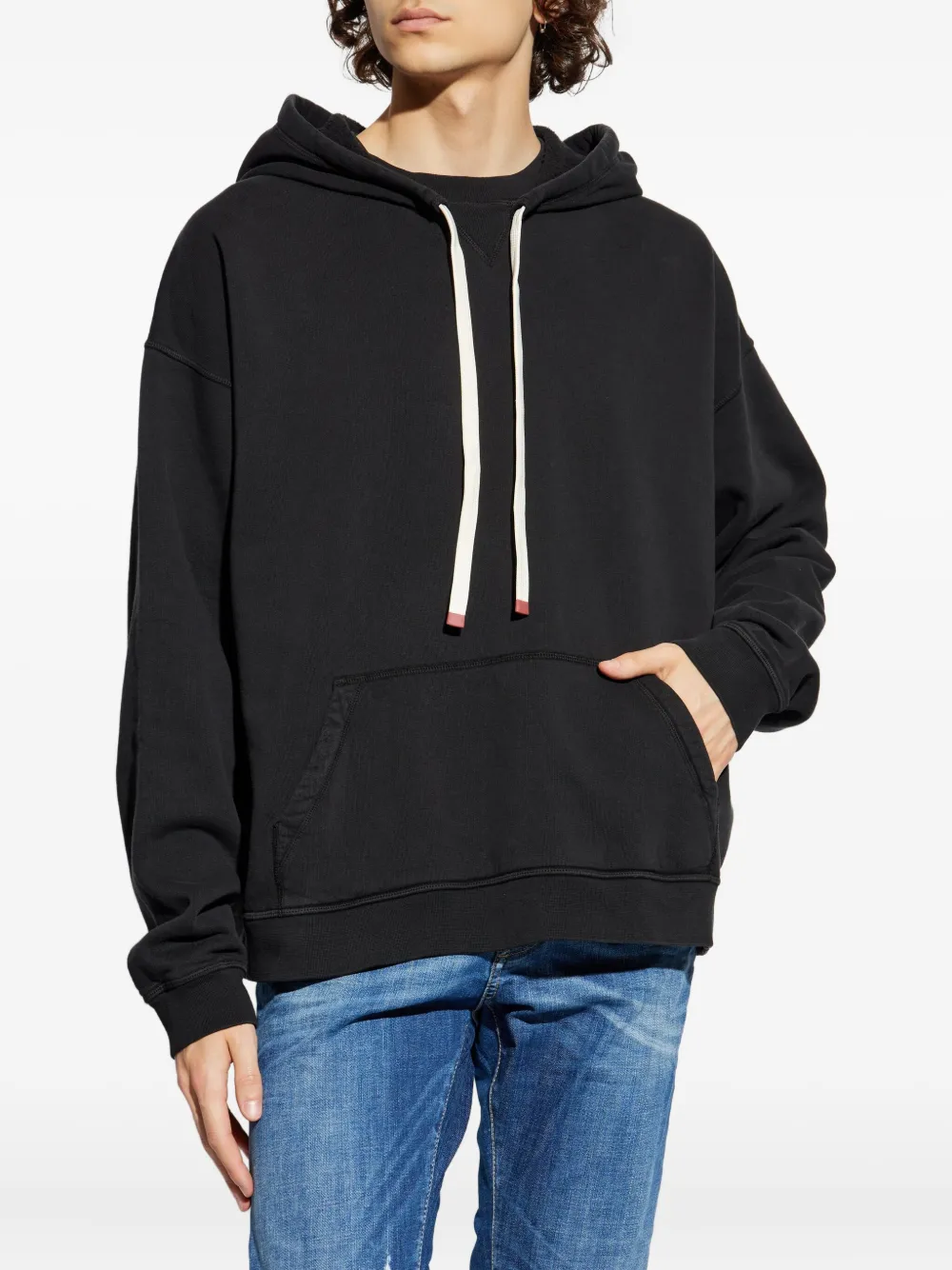 DSQUARED2 Hoodie met trekkoord en buidelzak Zwart