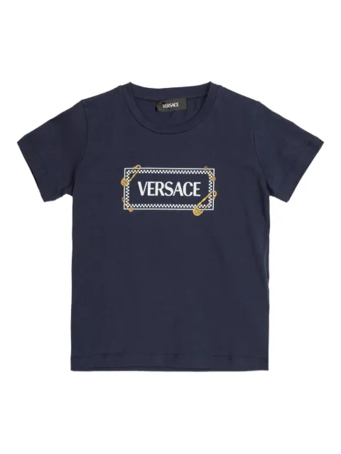 Versace Kids تيشيرت بطبعة شعار الماركة