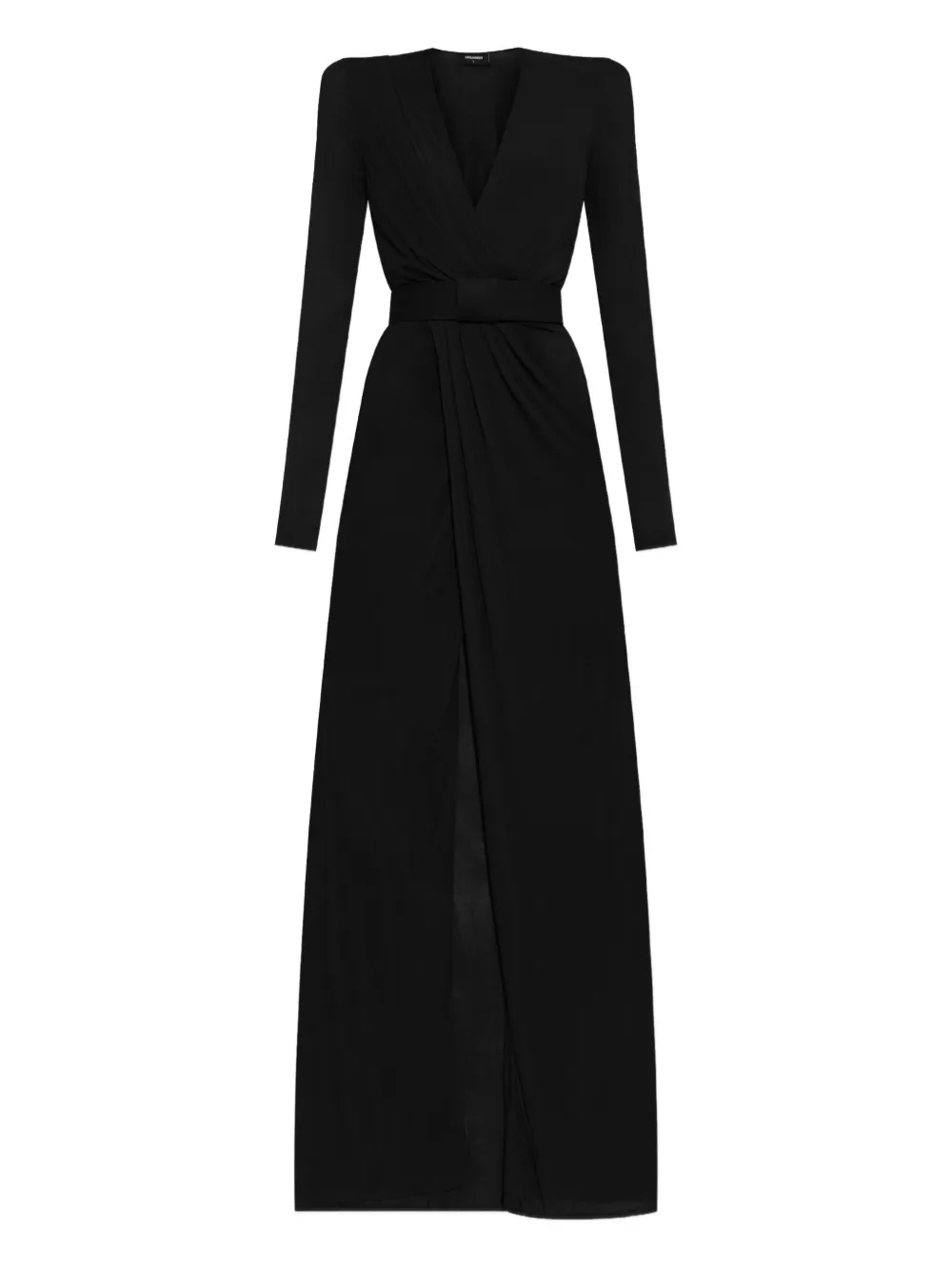 DSQUARED2 wrap-front long-sleeve dress | Black | Image 1