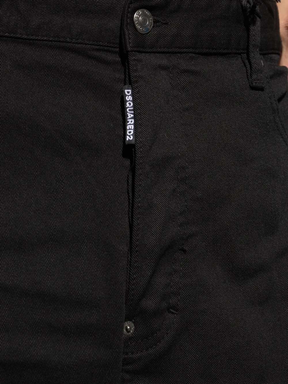 DSQUARED2 Jeans met logopatch Zwart
