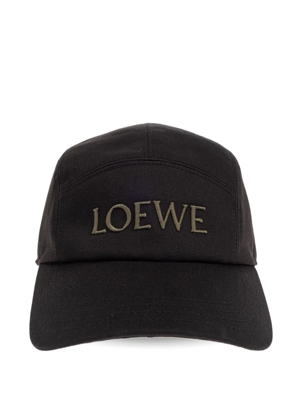 logo-embroidered five-panel cap