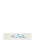 Versace logo-embroidered headband - White