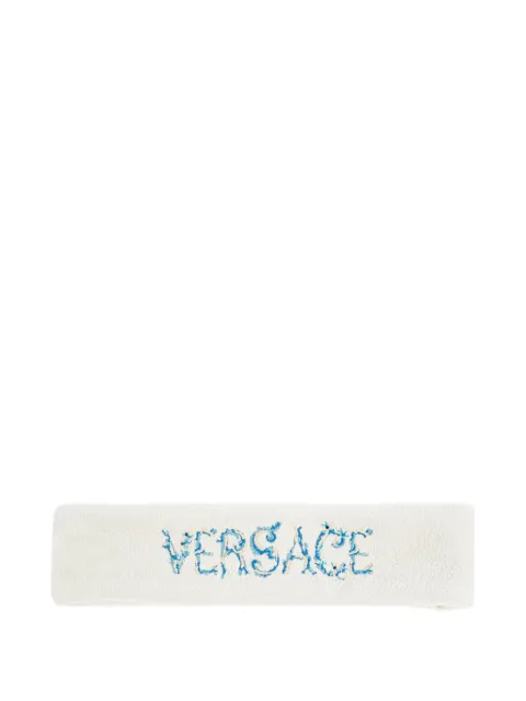 Versace cinta para el pelo con logo bordado