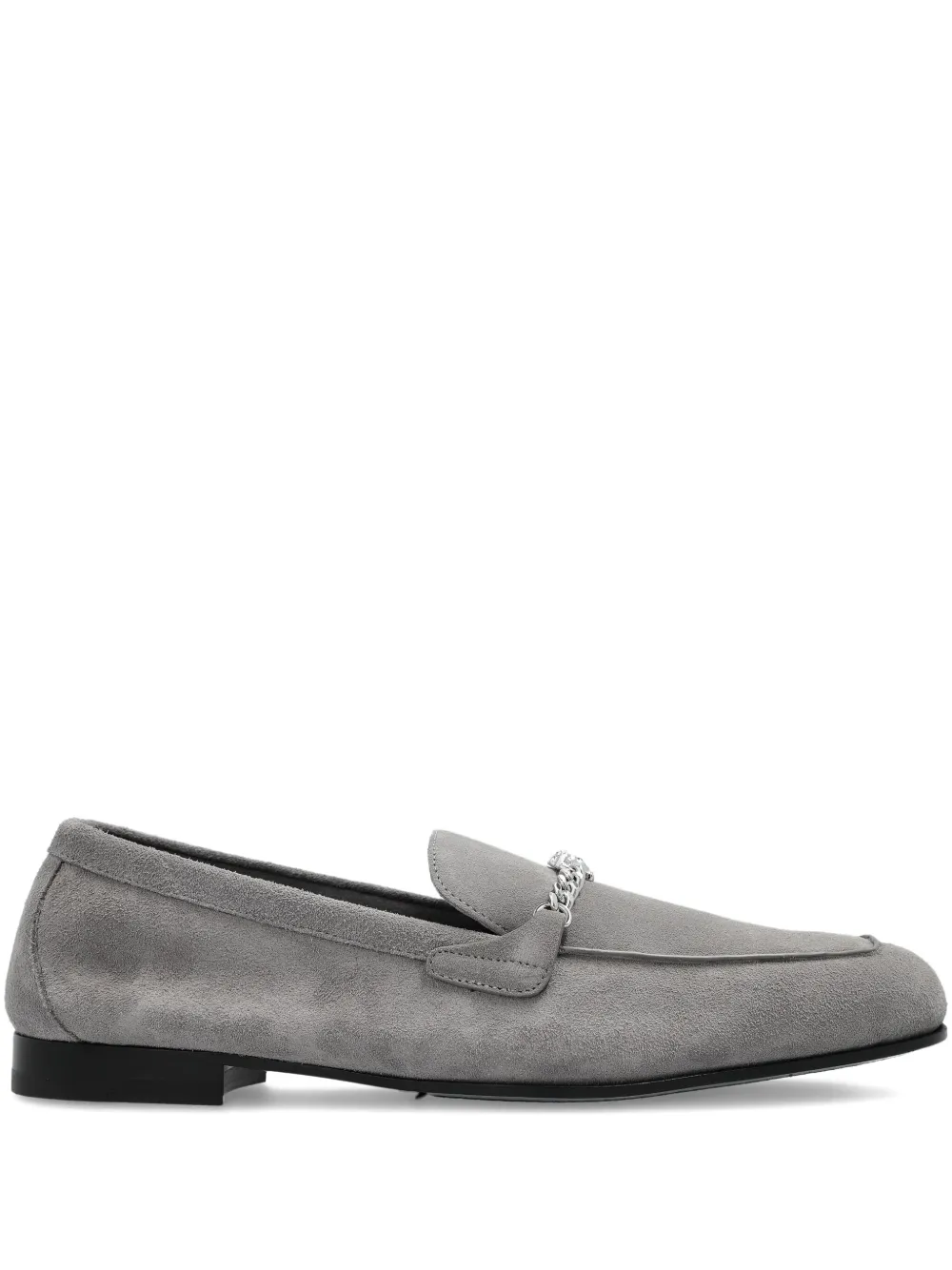 Versace Medusa suède loafers Grijs