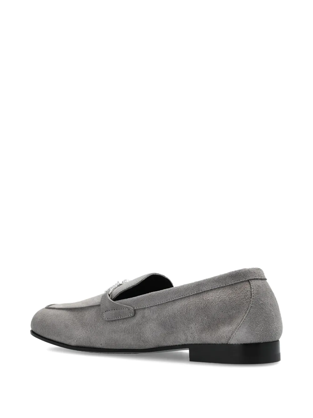 Versace Medusa suède loafers Grijs
