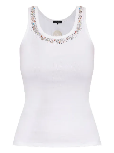 Versace embroidered tank top