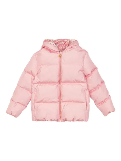 Versace Kids hooded puff jacket