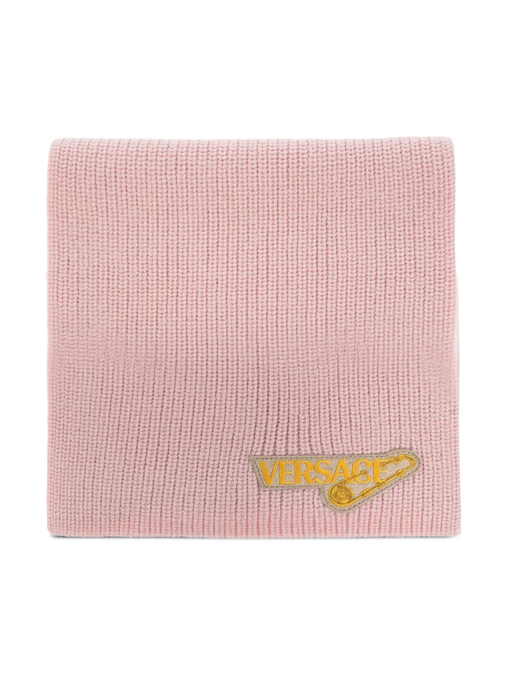 Versace Kids Ribgebreide sjaal Roze